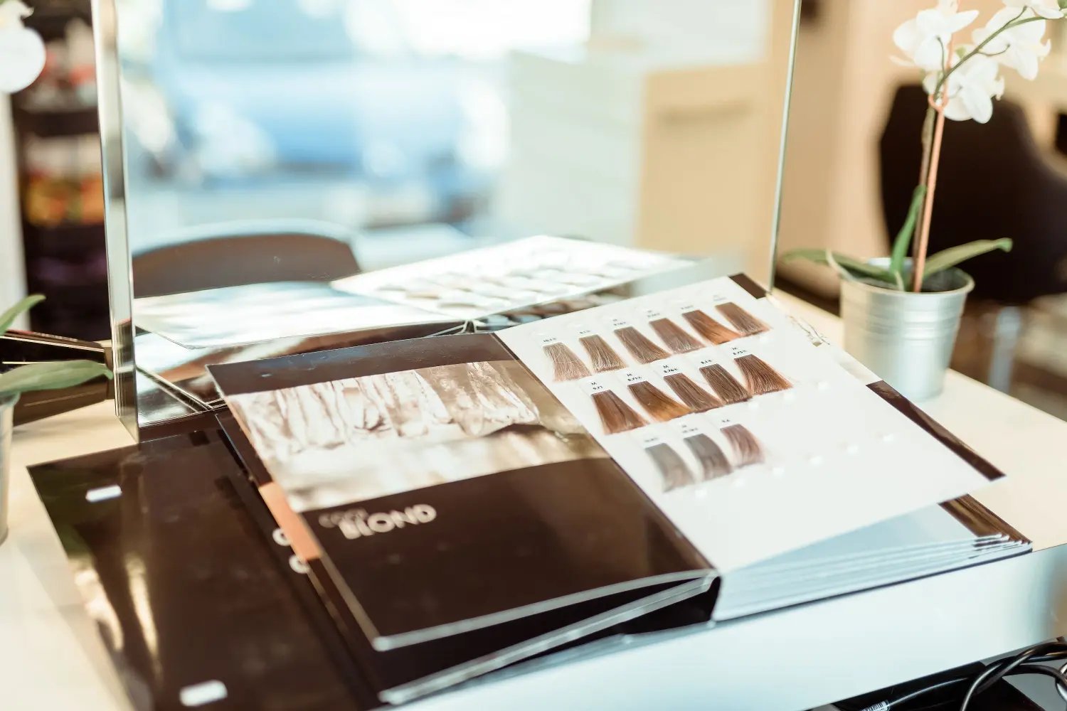 Haarprofis - Friseurstudio - Haarfarbenproben